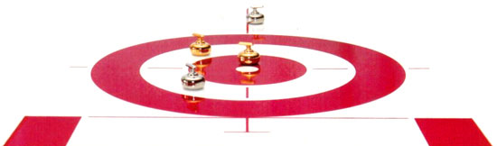The Edge Table Curling Game - Black 8': The Surface and Pebble