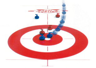 The Edge Table Curling Game - Black 8': Adjustable Curl