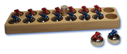 The Original Table Curling Game - Red - 8': The Rocks